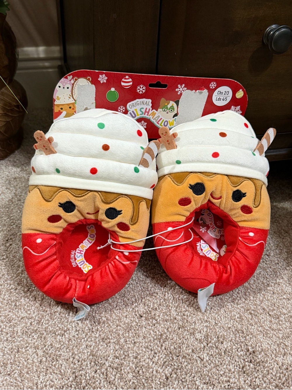 Squishmallows Kids Plush Slippers size 2/3